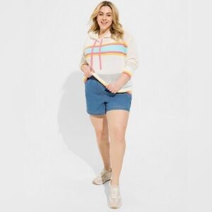Torrid Pointelle Boxy Hoodie